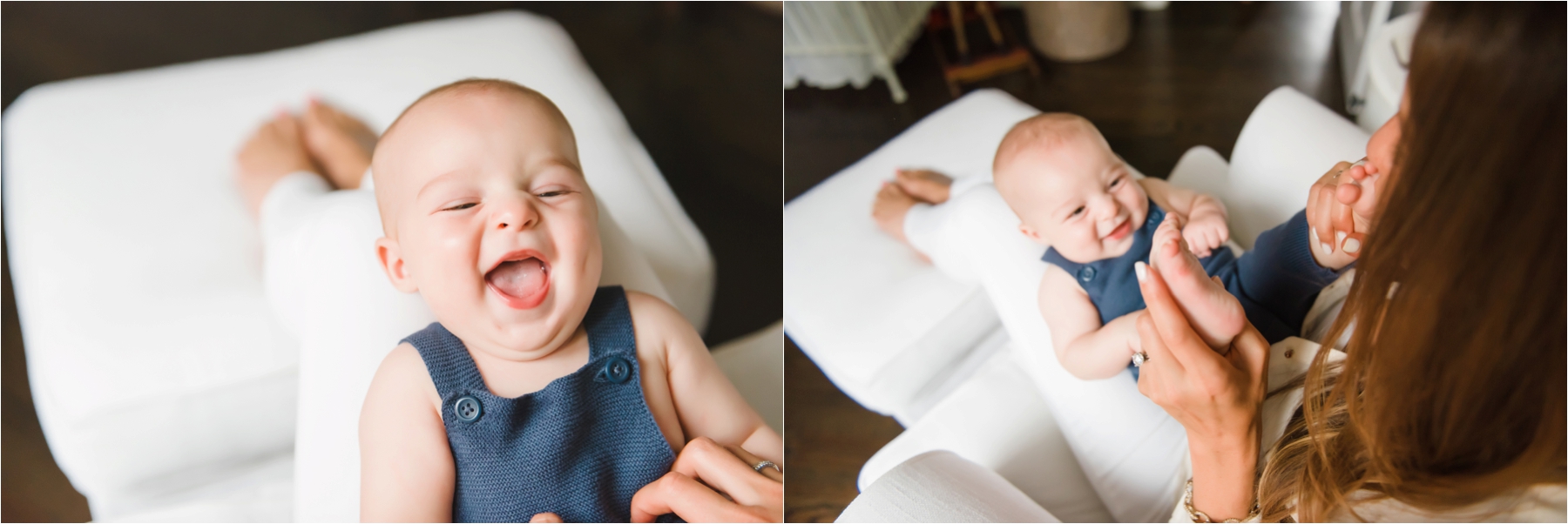 smiling baby lifestyle session